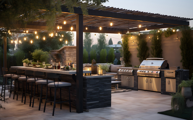 Outdoor kitchens and BBQ areas
